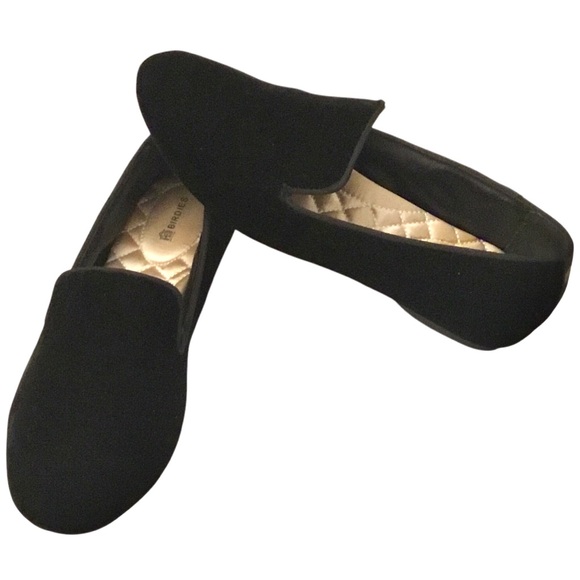 BIRDIES ‘The Starling ’ Black Velvet Slip-on Smoking Loafer Flats Size: 7.5 - Picture 1 of 16